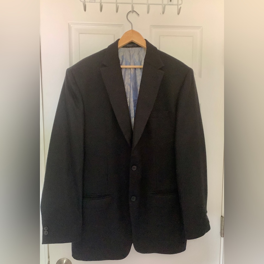 Studio Suits Rope Weave Black Tweed Bespoke Luxury Men’s 3-Piece Suit